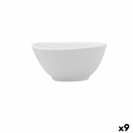 Bol Bidasoa Fosil Blanc Céramique 14 X 13,9 X 6,8 CM Carré (9 Unités): Plus de 300.000 produits de grandes marques en vente dire