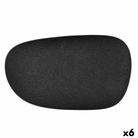Plateau apéritif Bidasoa Fosil Noir Céramique Alumine 34 x 20,3 x 3 cm (6 Unités): Plus de 300.000 produits de grandes marques e