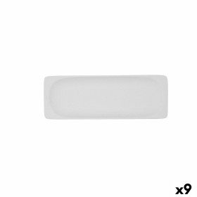 Plateau apéritif Bidasoa Fosil Blanc Céramique Alumine 25,6 x 9,1 x 2,3 cm (9 Unités): Plus de 300.000 produits de grandes marqu