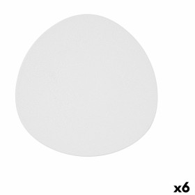 Plateau apéritif Bidasoa Fosil Blanc Céramique Alumine 25,2 x 24,8 x 1,2 cm (6 Unités): Plus de 300.000 produits de grandes marq