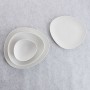 Plateau apéritif Bidasoa Fosil Blanc Céramique Alumine 25,2 x 24,8 x 1,2 cm (6 Unités): Plus de 300.000 produits de grandes marq