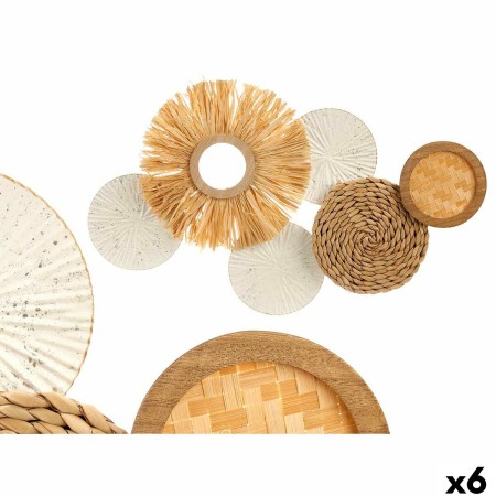 Décoration murale GiftDecor 24SMA0040 Blanc Marron Métal 65 x 40 x 6 cm (6 Unités): Plus de 300.000 produits de grandes marques 