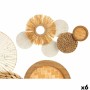 Décoration murale GiftDecor 24SMA0040 Blanc Marron Métal 65 x 40 x 6 cm (6 Unités): Plus de 300.000 produits de grandes marques 