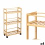 Étagère Kipit WR5512 Naturel Bambou polypropylène 44,5 x 75 x 20 cm (4 Unités): Plus de 300.000 produits de grandes marques en v