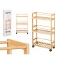 Étagère Kipit WR5512 Naturel Bambou polypropylène 44,5 x 75 x 20 cm (4 Unités): Plus de 300.000 produits de grandes marques en v