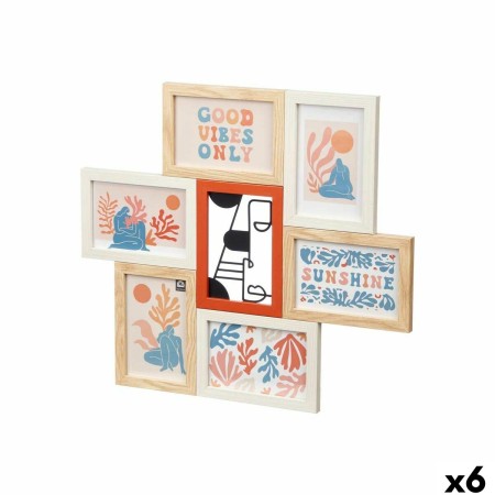 Cadre photo GiftDecor 411408H Multicouleur Métal Bois MDF (6 Unités): Plus de 300.000 produits de grandes marques en vente direc