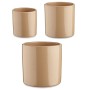 Set de pots Ibergarden CILINDRO-1019 Beige Argile Cylindre Ø 14 cm Ø 22 cm Ø 17 cm 3 Pièces: Plus de 300.000 produits de grandes