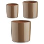 Set de pots Ibergarden CILINDRO-7006 Taupe Argile Cylindre Ø 14 cm Ø 22 cm Ø 17 cm 3 Pièces: Plus de 300.000 produits de grandes