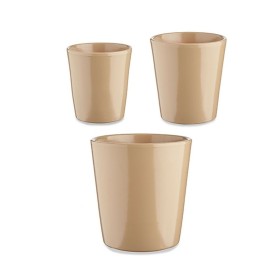 Set de pots Ibergarden CONICO-1019 Beige Argile Cónica Ø 14 cm Ø 22 cm Ø 17 cm 3 Pièces: Plus de 300.000 produits de grandes mar