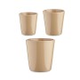 Set de pots Ibergarden CONICO-1019 Beige Argile Cónica Ø 14 cm Ø 22 cm Ø 17 cm 3 Pièces: Plus de 300.000 produits de grandes mar