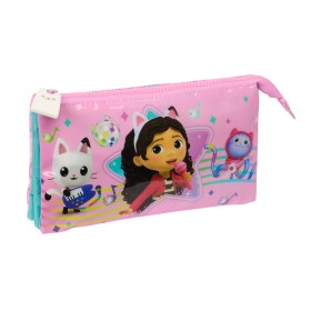 Trousse Fourre-Tout Triple Gabby's Dollhouse Party Rose 22 x 12 x 3 cm: Plus de 300.000 produits de grandes marques en vente dir