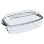 Moule pour four Ô Cuisine Rectangulaire Avec couvercle 37,5 x 22,5 x 10,6 cm Transparent (3 Unités): Plus de 300.000 produits de