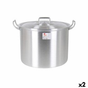 Marmite avec couvercle Aluminium 44 x 38 x 30 cm (2 Unités): Plus de 300.000 produits de grandes marques en vente directe à prix