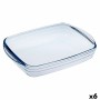 Moule rectangulaire Ô Cuisine Ocuisine Vidrio Transparent verre 28 x 20 x 5 cm Rectangulaire (6 Unités): Plus de 300.000 produit