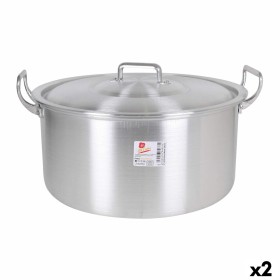 Casserole avec Couvercle Aluminium 44 x 39 x 21 cm (2 Unités): Plus de 300.000 produits de grandes marques en vente directe à pr