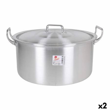 Casserole avec Couvercle Aluminium 44 x 39 x 21 cm (2 Unités): Plus de 300.000 produits de grandes marques en vente directe à pr