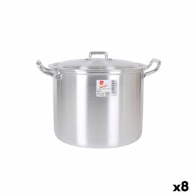Marmite avec couvercle Aluminium 31,5 x 26 x 21 cm (8 Unités): Plus de 300.000 produits de grandes marques en vente directe à pr