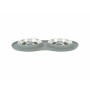 Mangeoire pour chiens Trixie Gris Acier inoxydable Ø 16 cm Double 2 × 0,3 L 47 × 3 × 26 CM: Plus de 300.000 produits de grandes 
