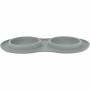 Mangeoire pour chiens Trixie Gris Acier inoxydable Ø 16 cm Double 2 × 0,3 L 47 × 3 × 26 CM: Plus de 300.000 produits de grandes 