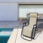 Marbueno Chaise Longue Pliante Acier Avec Coussin Jardin et Piscine 90X66X108 cm Gravité Zéro Beige 10005: Plus de 300.000 produ