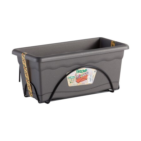 Jardinière avec support Plastiken Anthracite polypropylène 40 x 24 cm: Plus de 300.000 produits de grandes marques en vente dire