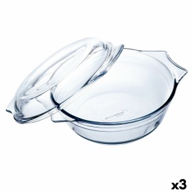 Plat de Four Ô Cuisine Ocuisine Vidrio Transparent verre 21,5 x 18 x 8,5 cm Avec couvercle (3 Unités): Plus de 300.000 produits 