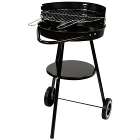 Roues de barbecue au charbon de bois Aktive Aluminium Métal émaillé Textilène 42 x 76,5 x 42 cm Noir: Plus de 300.000 produits d