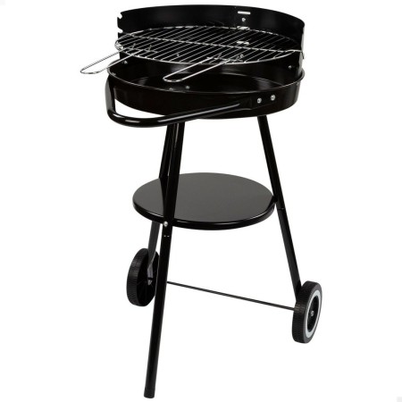 Roues de barbecue au charbon de bois Aktive Aluminium Métal émaillé Textilène 42 x 76,5 x 42 cm Noir: Plus de 300.000 produits d