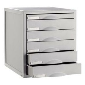 Classeur modulaire Archivo 2000 ArchiSystem 6 tiroirs Gris (35,6 x 31,6 x 36,2 cm): Plus de 300.000 produits de grandes marques 