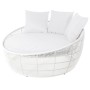 Chaise longue Dido 160 x 160 x 76 cm Rond Blanc: Plus de 300.000 produits de grandes marques en vente directe à prix usine sur c