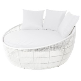 Chaise longue Dido 160 x 160 x 76 cm Rond Blanc: Plus de 300.000 produits de grandes marques en vente directe à prix usine sur c