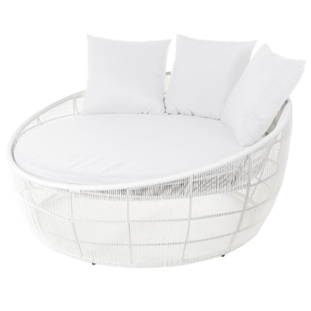 Chaise longue Dido 160 x 160 x 76 cm Rond Blanc: Plus de 300.000 produits de grandes marques en vente directe à prix usine sur c