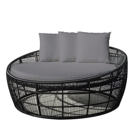 Chaise longue Dido 160 x 160 x 76 cm Rond Noir: Plus de 300.000 produits de grandes marques en vente directe à prix usine sur ca