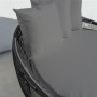 Chaise longue Dido 160 x 160 x 76 cm Rond Noir: Plus de 300.000 produits de grandes marques en vente directe à prix usine sur ca