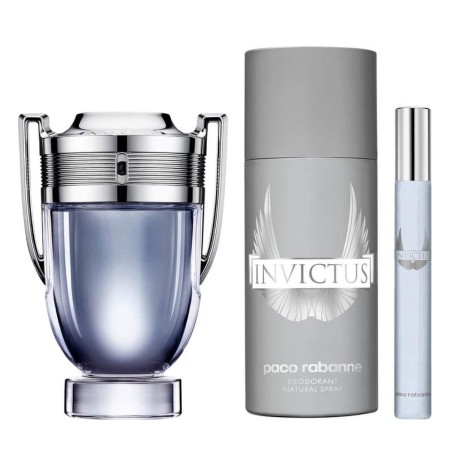 Set de Parfum Homme Paco Rabanne 3 Pièces Invictus: Plus de 300.000 produits de grandes marques en vente directe à prix usine su