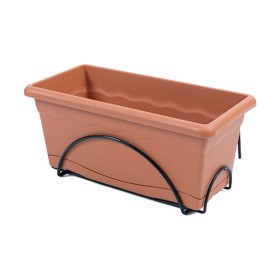 Jardinière avec support Plastiken Terre cuite polypropylène 50 x 20 cm: Plus de 300.000 produits de grandes marques en vente dir