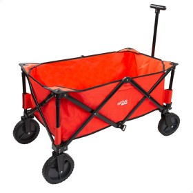 Chariot de plage polyvalent Aktive 90 x 91 x 47 cm Rouge Acier: Plus de 300.000 produits de grandes marques en vente directe à p