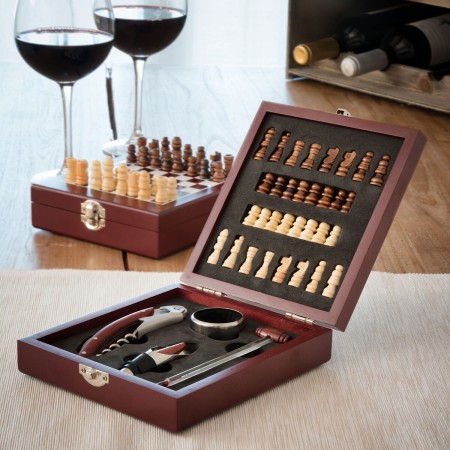 Ensemble d'Accessoires à Vin et Échecs InnovaGoods 37 Pièces: Plus de 300.000 produits de grandes marques en vente directe à pri