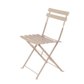 Chaise de jardin Sira Taupe Acier 41 x 46 x 80 cm (2 Unités): Plus de 300.000 produits de grandes marques en vente directe à pri