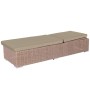 Chaise longue Patsy Marron Clair Naturel 200 x 70 x 41 cm: Plus de 300.000 produits de grandes marques en vente directe à prix u