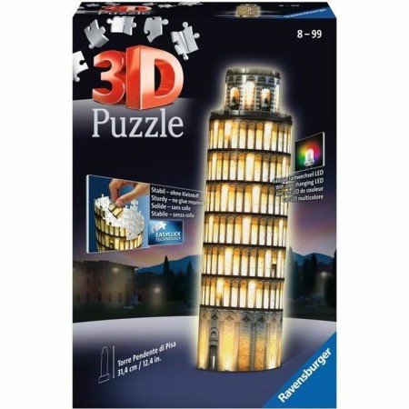 Puzzle 3D Ravensburger Tour De Pise Night Edition 216 Pièces: Plus de 300.000 produits de grandes marques en vente directe à pr