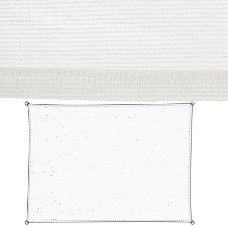 Voiles d'ombrage Blanc Polyéthylène 350 x 1 x 500 cm: Plus de 300.000 produits de grandes marques en vente directe à prix usine 
