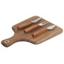 Planche à découper Home ESPRIT Acier inoxydable Acacia 30 x 21,5 x 1,5 cm (4 Pièces): Plus de 300.000 produits de grandes marque