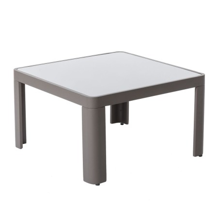 Table d'appoint Stella Gris Aluminium Verre trempé 70 x 70 x 40 cm: Plus de 300.000 produits de grandes marques en vente directe