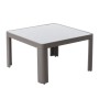Table d'appoint Stella Gris Aluminium Verre trempé 70 x 70 x 40 cm: Plus de 300.000 produits de grandes marques en vente directe