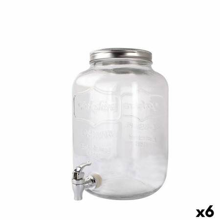 Carafe à eau avec robinet La Mediterránea verre 4 L (6 Unités): Plus de 300.000 produits de grandes marques en vente directe à p