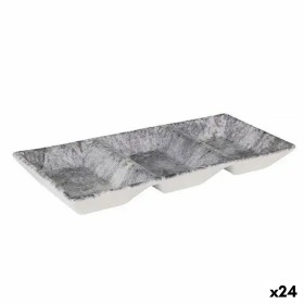 Plateau apéritif La Mediterránea Stonehenge 3 Compartiments 25 x 11 x 3 cm (24 Unités): Plus de 300.000 produits de grandes marq