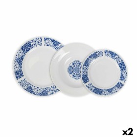Service de Vaisselle La Mediterránea Alcora Ronde 12 Pièces (2 Unités): Plus de 300.000 produits de grandes marques en vente dir