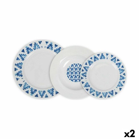 Service de Vaisselle La Mediterránea Marvin Ronde 12 Pièces (2 Unités): Plus de 300.000 produits de grandes marques en vente dir