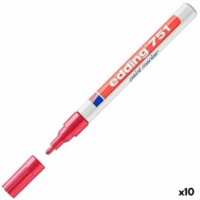 Marqueur permanent Edding 751 Rouge (10 Unités): Plus de 300.000 produits de grandes marques en vente directe à prix usine sur c